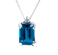 Collana Lunatica Donna in Oro Topazio 1.40 Ct CBLE750 - CBLE750